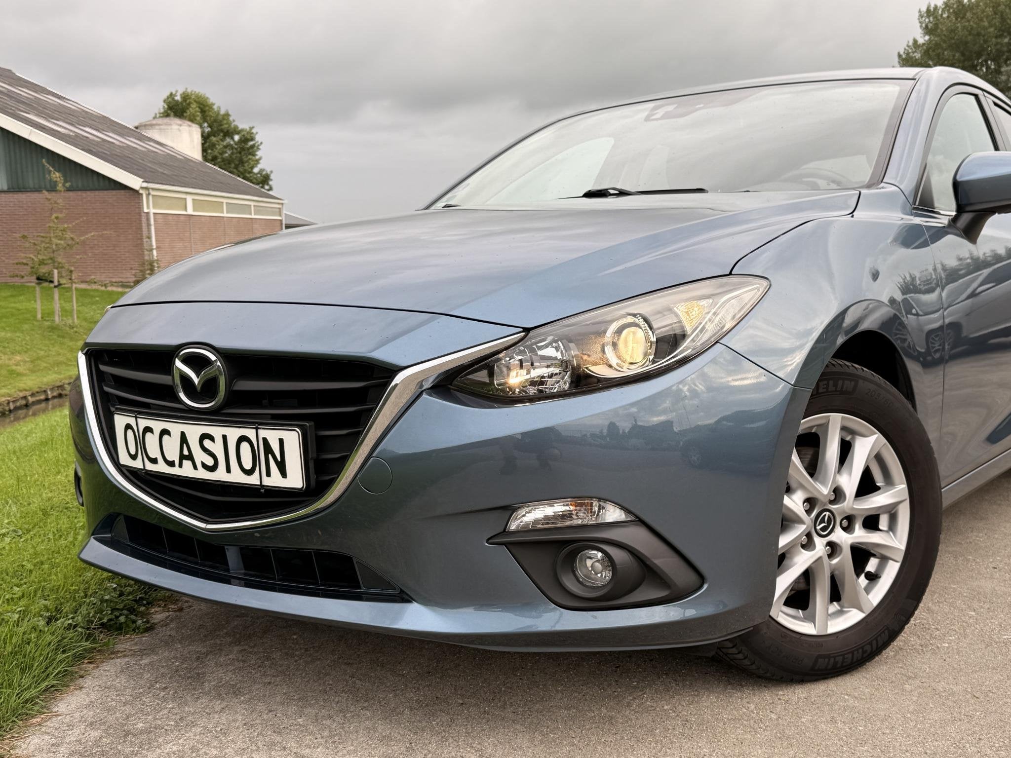 Mazda 3 2.0 TS AUTOMAAT | CARPLAY | CAMERA | CRUISE, Auto's, Stof, Gebruikt, Blauw, Bedrijf