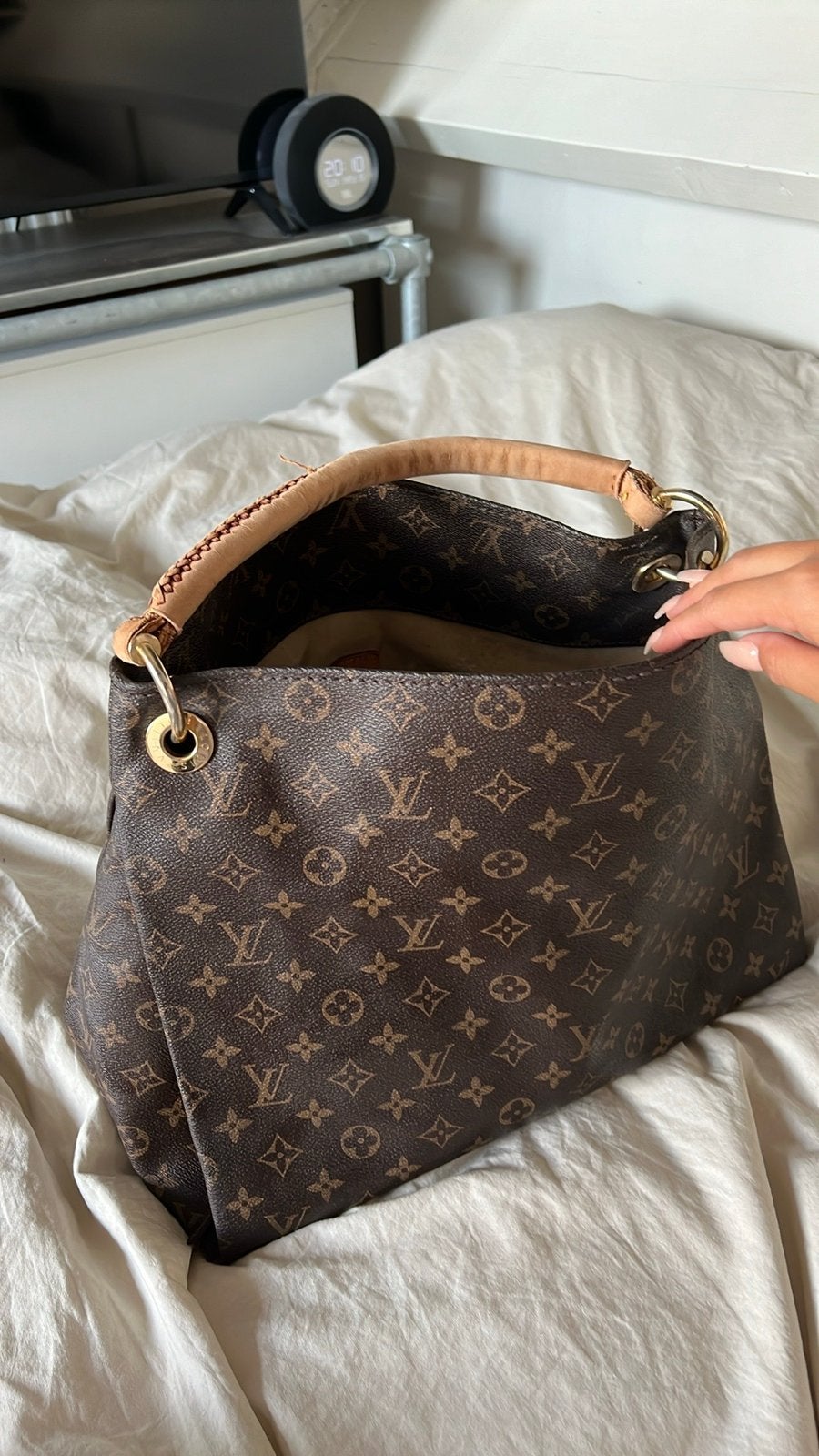 Louis Vuitton Artsy MM Monogram Handtas, Ophalen of Verzenden, Gebruikt, Bruin, Handtas