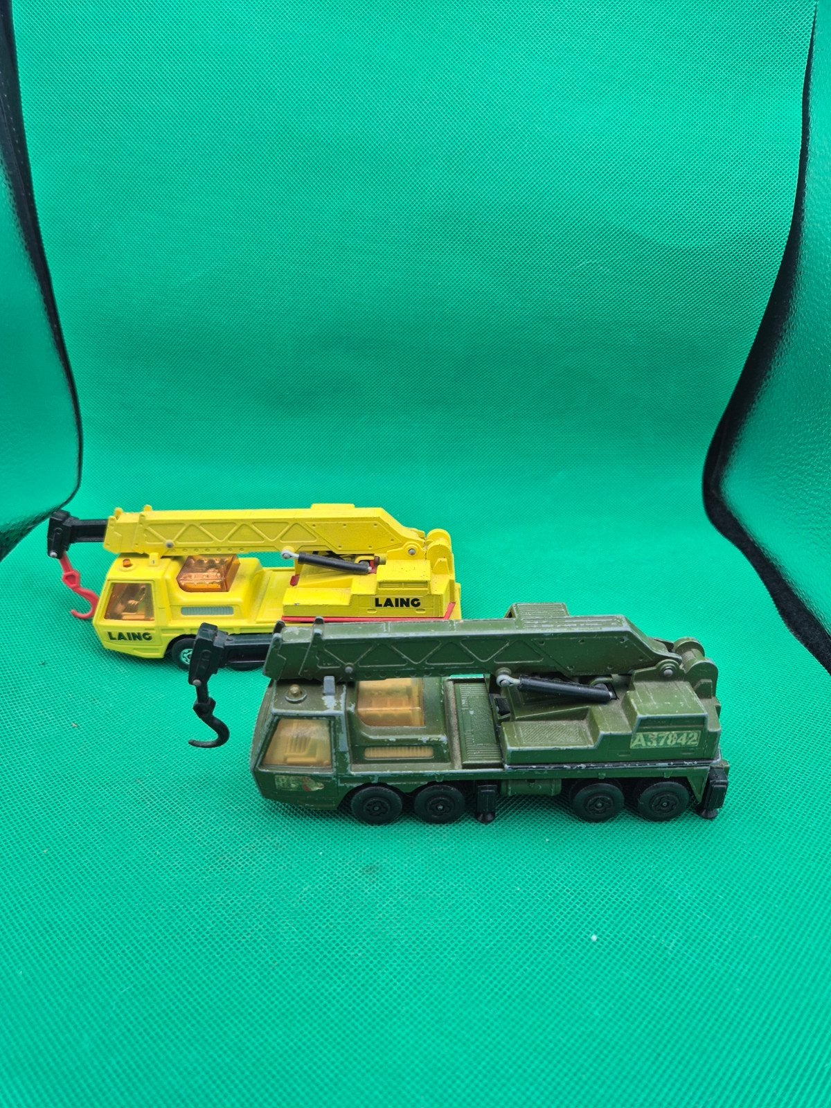 774 Hercules mobile crane 2x matchbox super king, Ophalen of Verzenden, Zo goed als nieuw, Auto