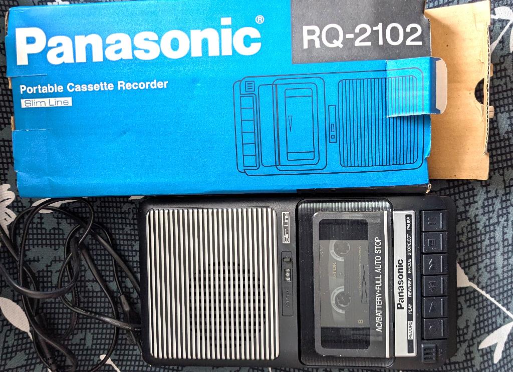 panasonic rq 2102 cassette recorder, Ophalen of Verzenden, Enkel, Overige merken, Tape counter