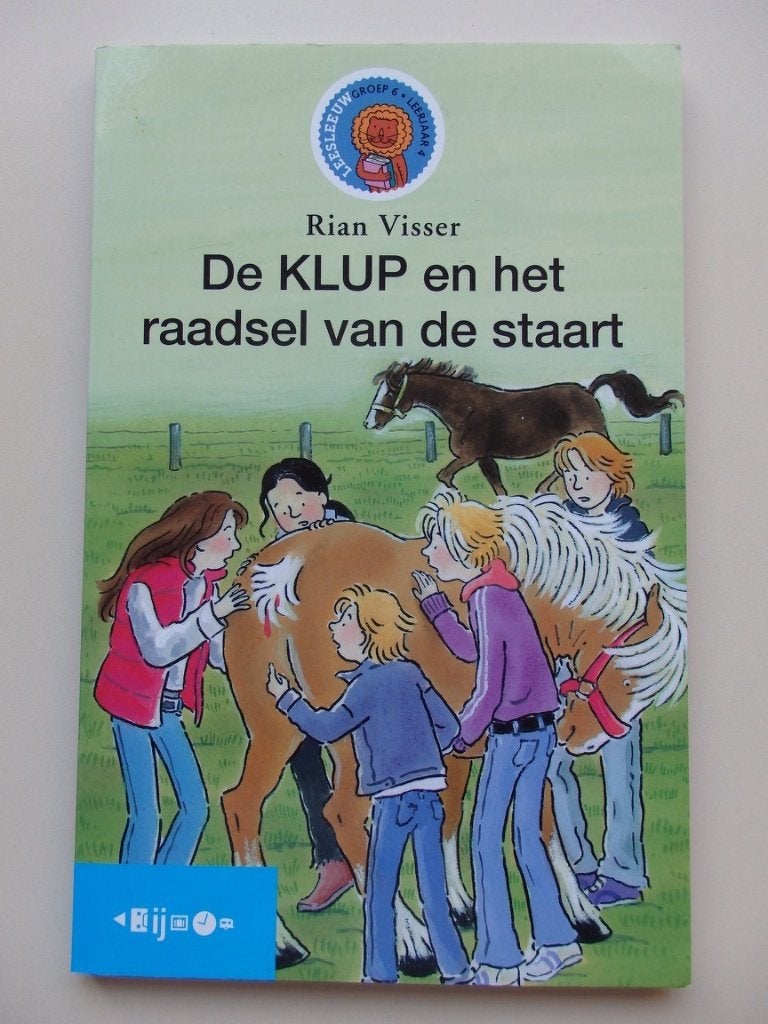 De KLUP en het raadsel van de staart - Rian Visser, Boeken, Ophalen, Zo goed als nieuw, Rian Visser, Fictie algemeen