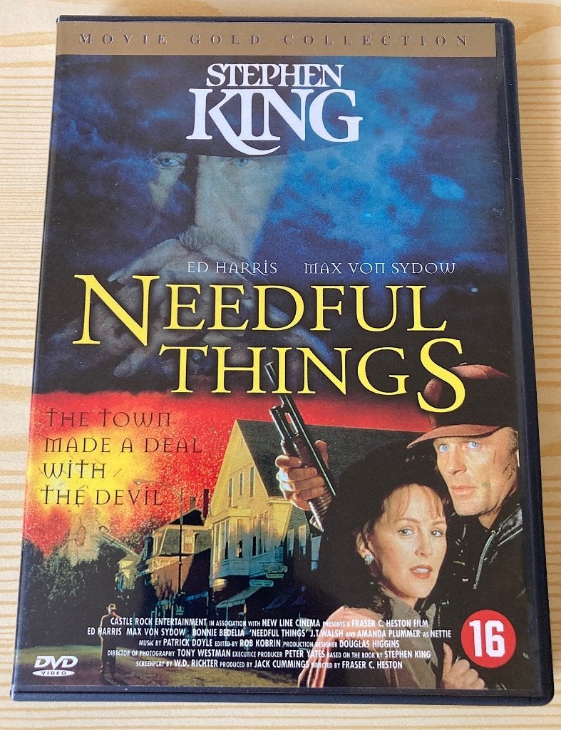 dvd Needful Things (Stephen King) met Ed Harris, Ophalen, Engels, Vanaf 16 jaar, Nederlands
