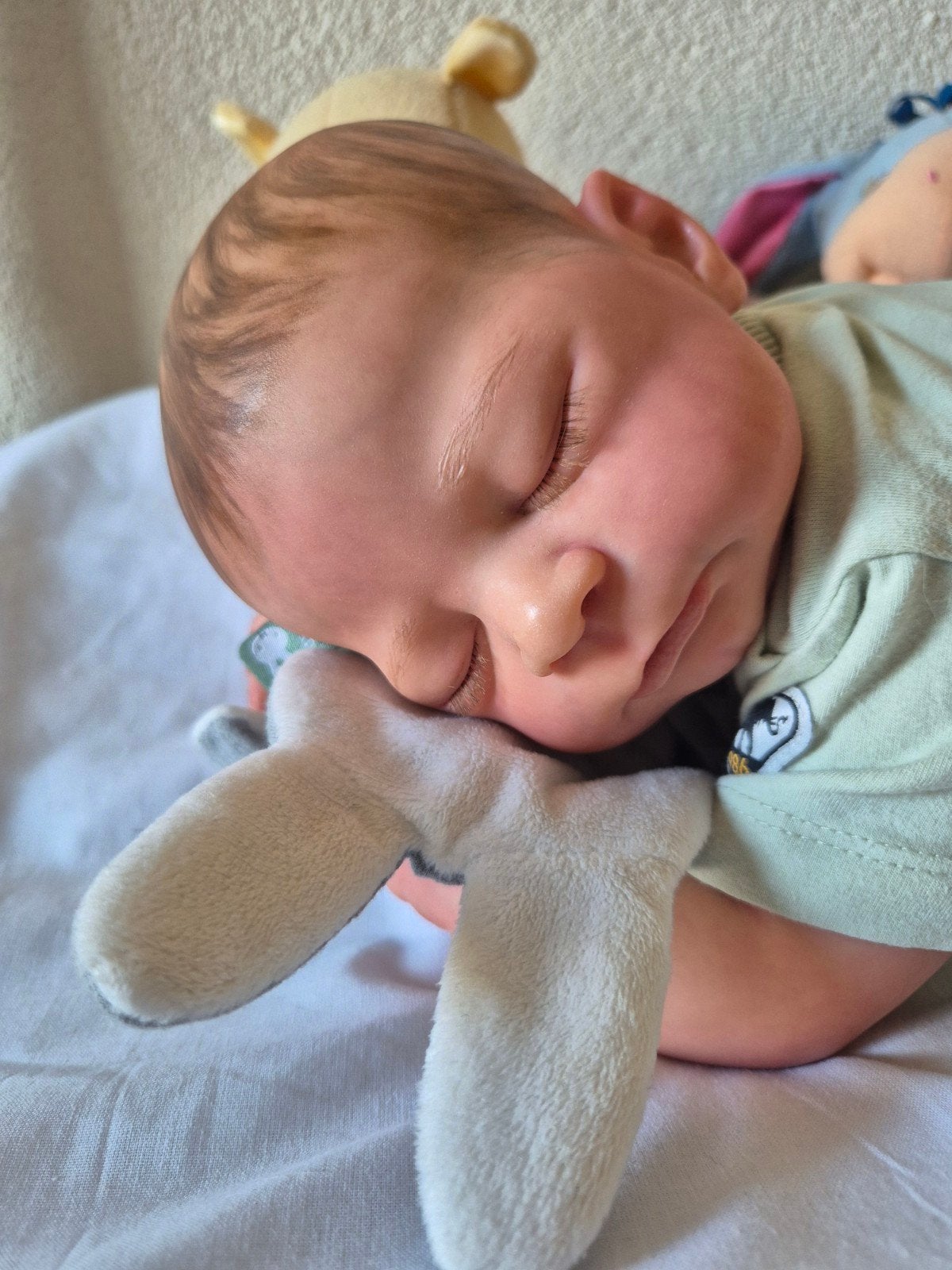mooie flinke rebornman Timothy van Sabrina Hergarten, Ophalen of Verzenden, Zo goed als nieuw, Pop, Levensecht of Reborn