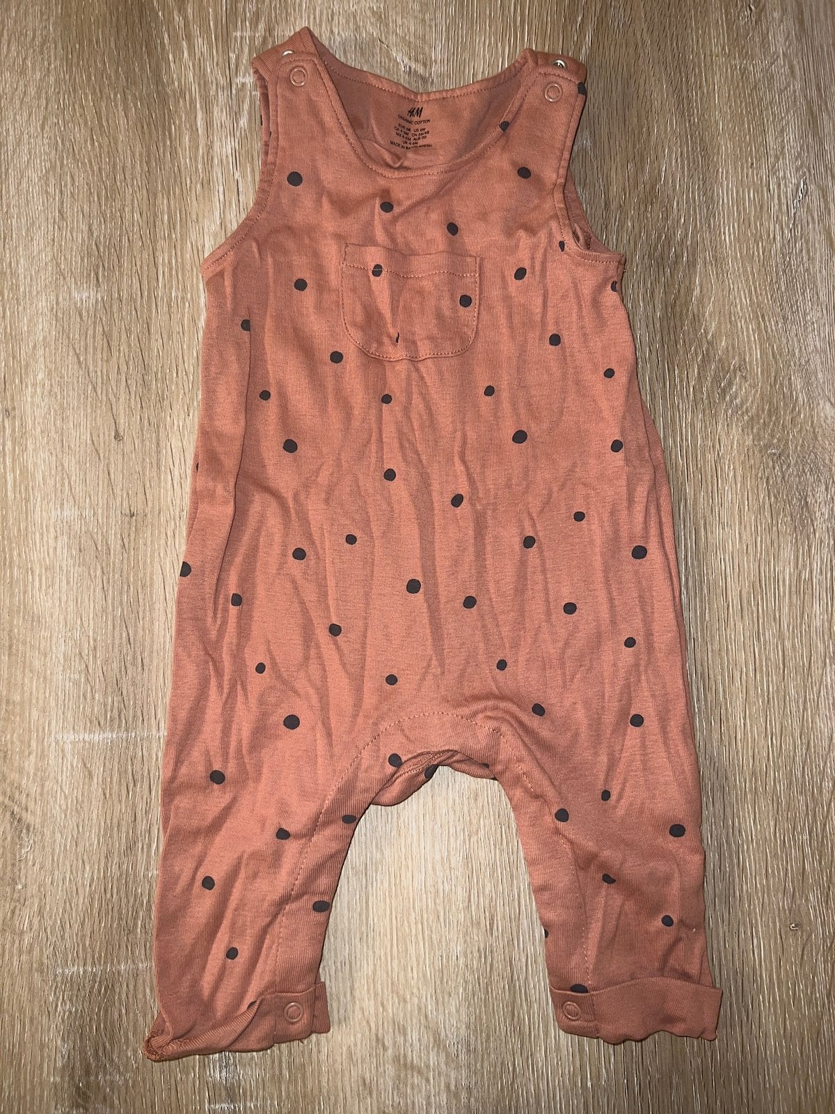 H&m tuinbroek boxpakje met stippen maat 68, Kinderen en Baby's, Ophalen of Verzenden, Zo goed als nieuw, Meisje, Pakje