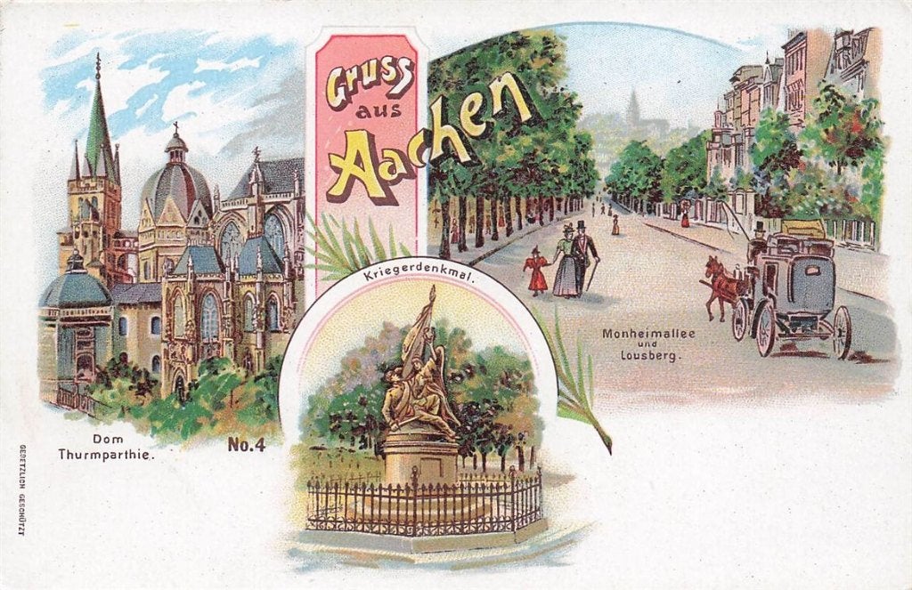 702-164-019 Aachen, Verzenden, Voor 1920, Duitsland