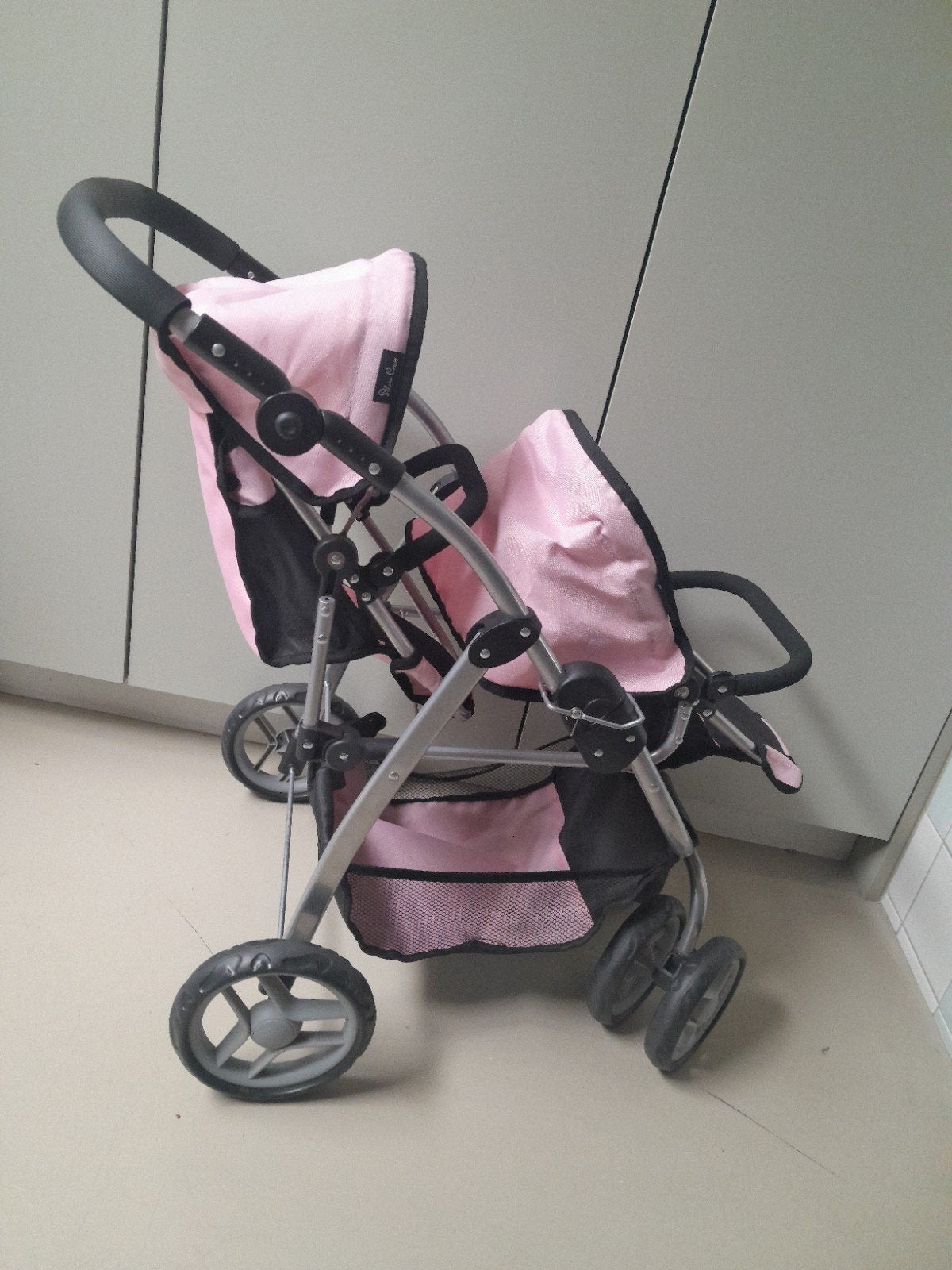 Roze poppenwagen met dubbele zitplaats, Kinderen en Baby's, Ophalen