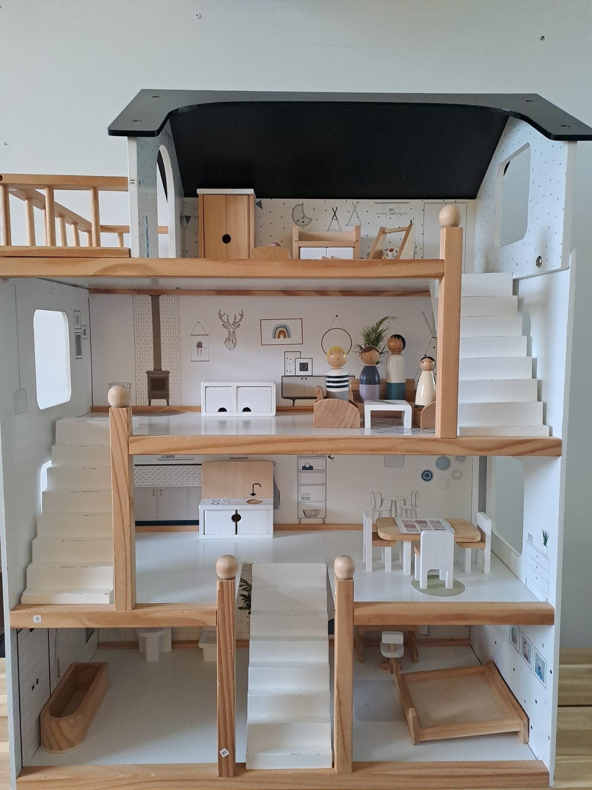 houten poppenhuis petit amelie, Ophalen, Gebruikt, Overige typen