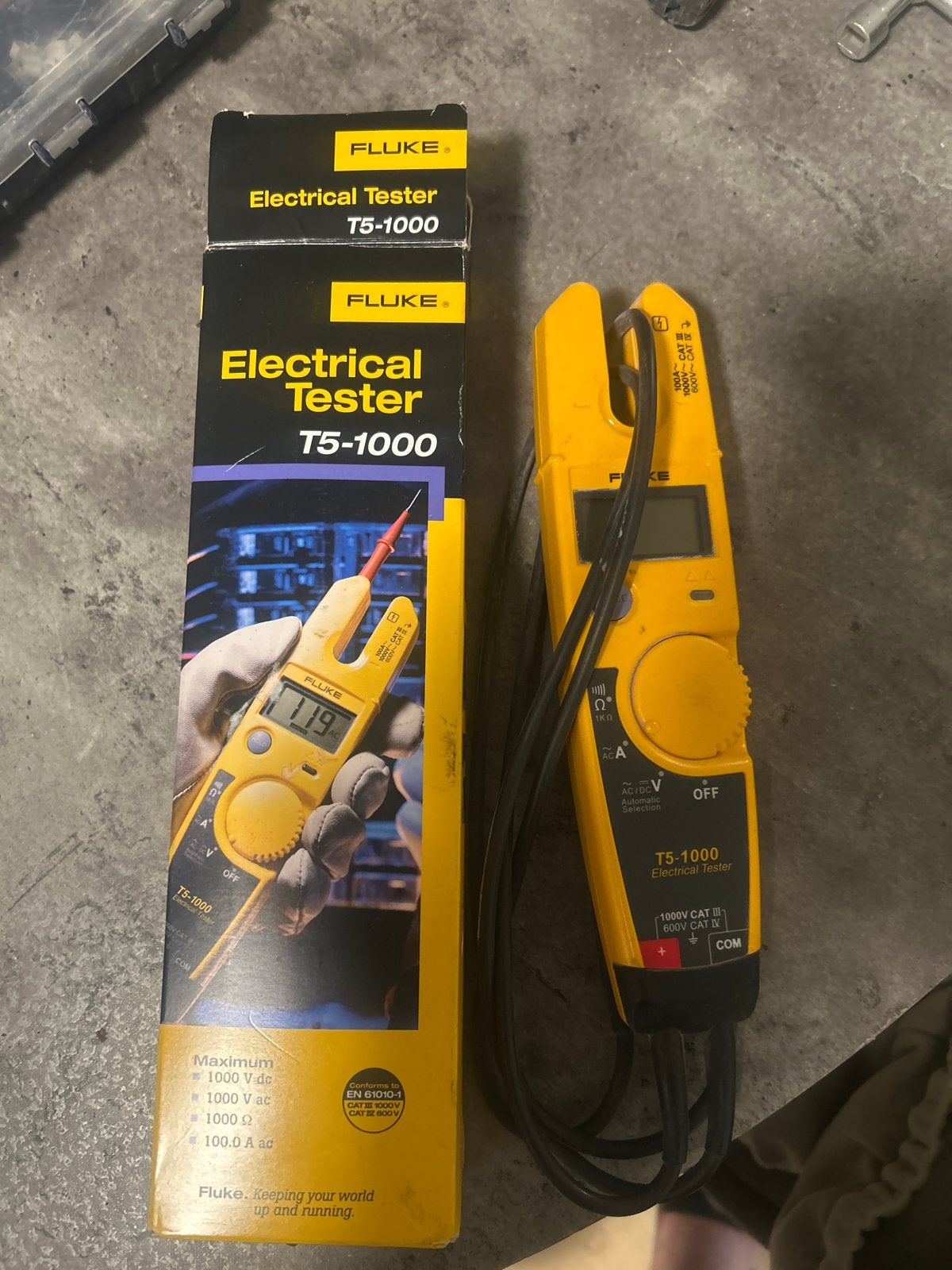 Fluke T5-1000 Elektrische Tester - Multimeter, Ophalen of Verzenden, Gebruikt, Multimeter