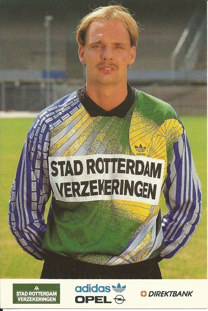 1992-1993 fotokaart Ed de Goey Feyenoord, Verzenden, Zo goed als nieuw, Feyenoord, Spelerskaart