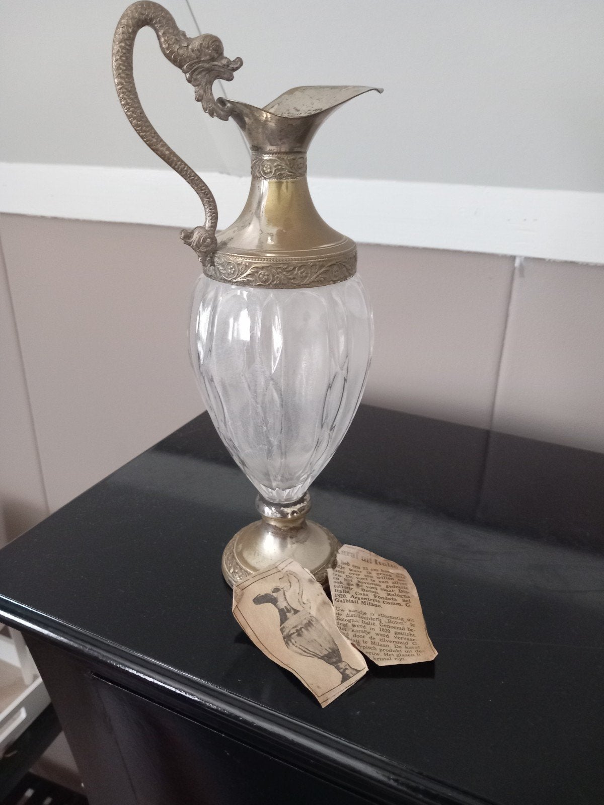Antiek vaasje, Ophalen