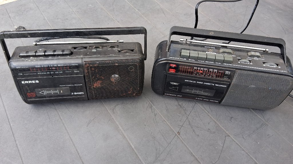 radio cassette recorder, Ophalen, Gebruikt