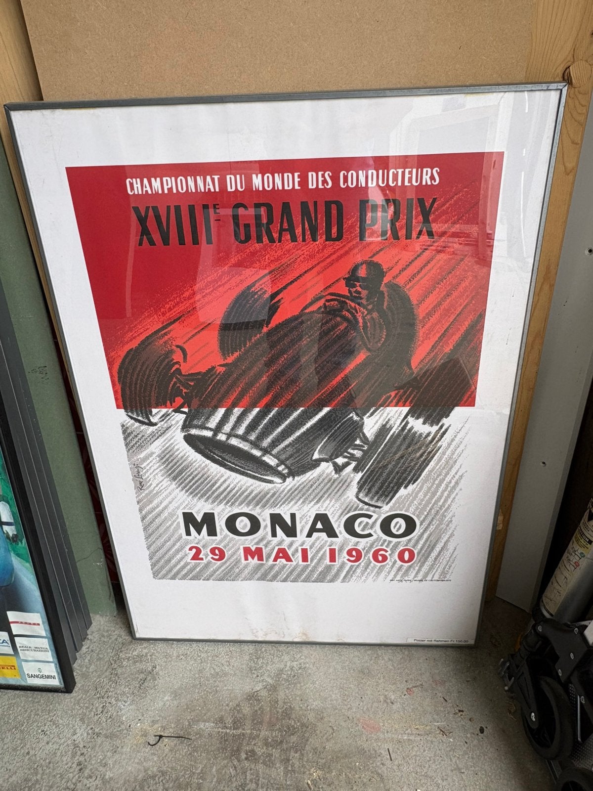 Grand prix posters, Ophalen of Verzenden, Minder dan 50 cm, Schilderij