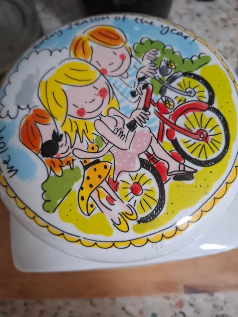 Voorraadpot met seizoensafbeeldingen, Ophalen, Nieuw, Voorraadpot, Steen/keramiek