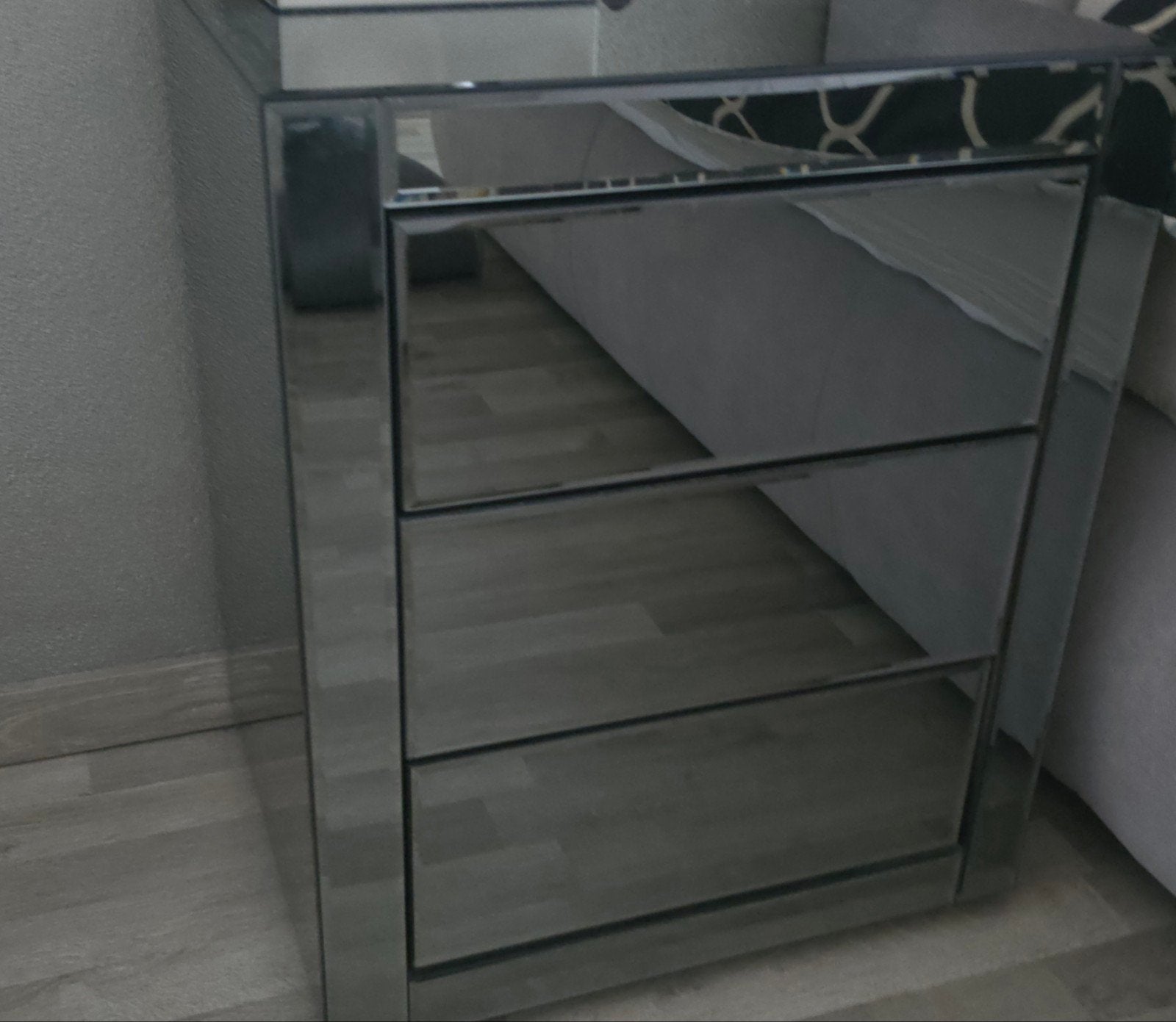 Spiegel nachtkastje Eric Kuster stijl, Ophalen, Glas, 45 tot 65 cm, Minder dan 55 cm
