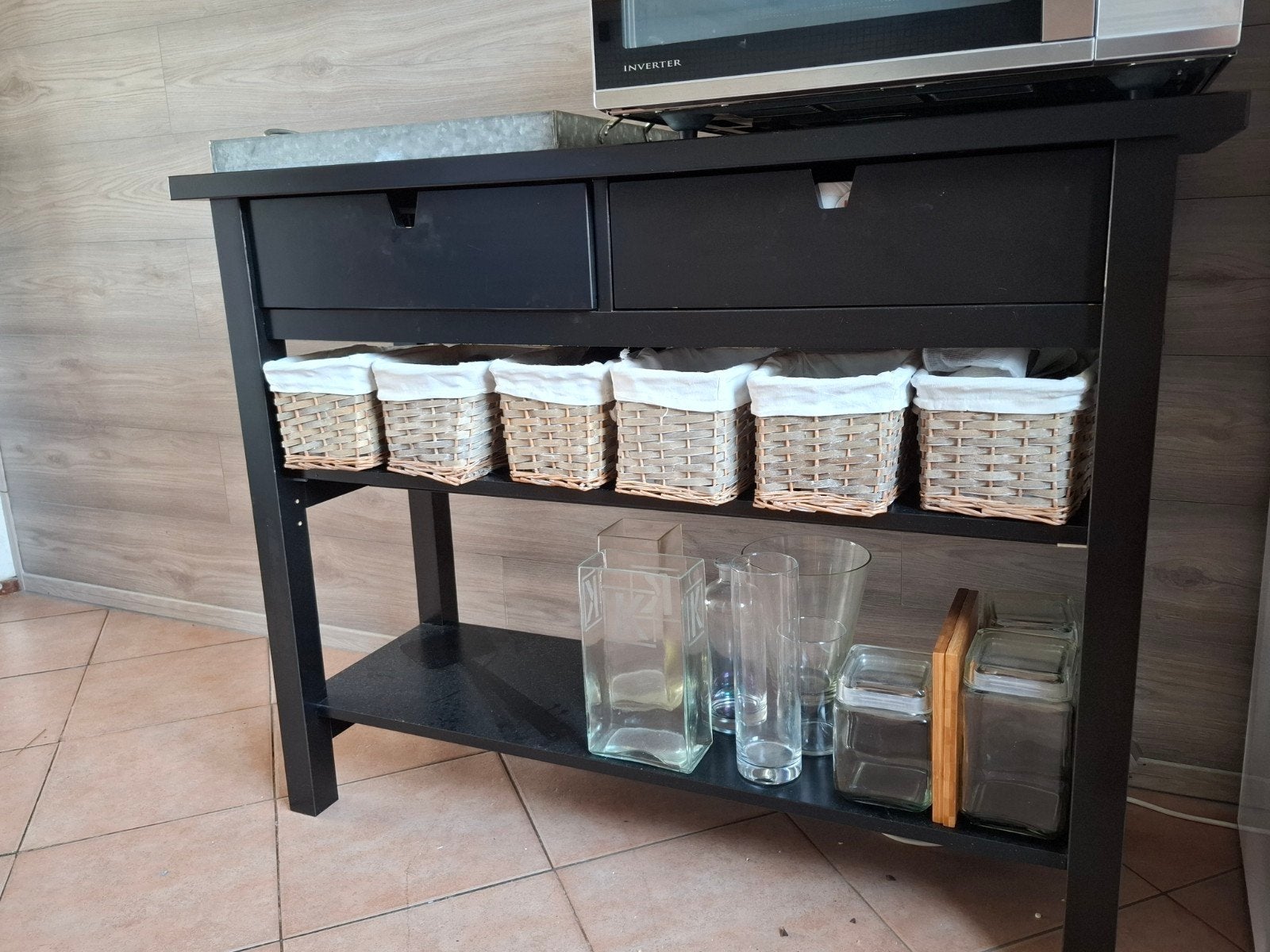 ikea norden sidetable, Huis en Inrichting, Ophalen, Hout, Keukentrolley, Zo goed als nieuw
