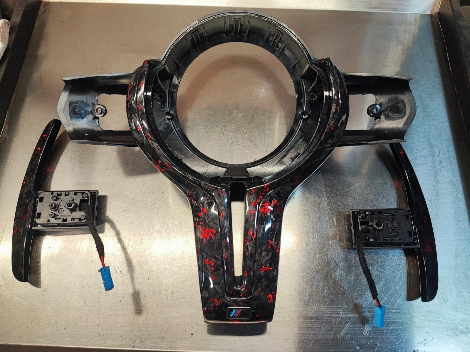 BMW F3x Carbon Stuur Cover met Schakelflippers, Auto-onderdelen, Ophalen of Verzenden, Gebruikt, BMW