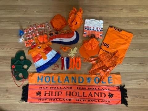 EK/WK voetbal oranje feestartikelen door de jaren heen, Ophalen of Verzenden, Zo goed als nieuw