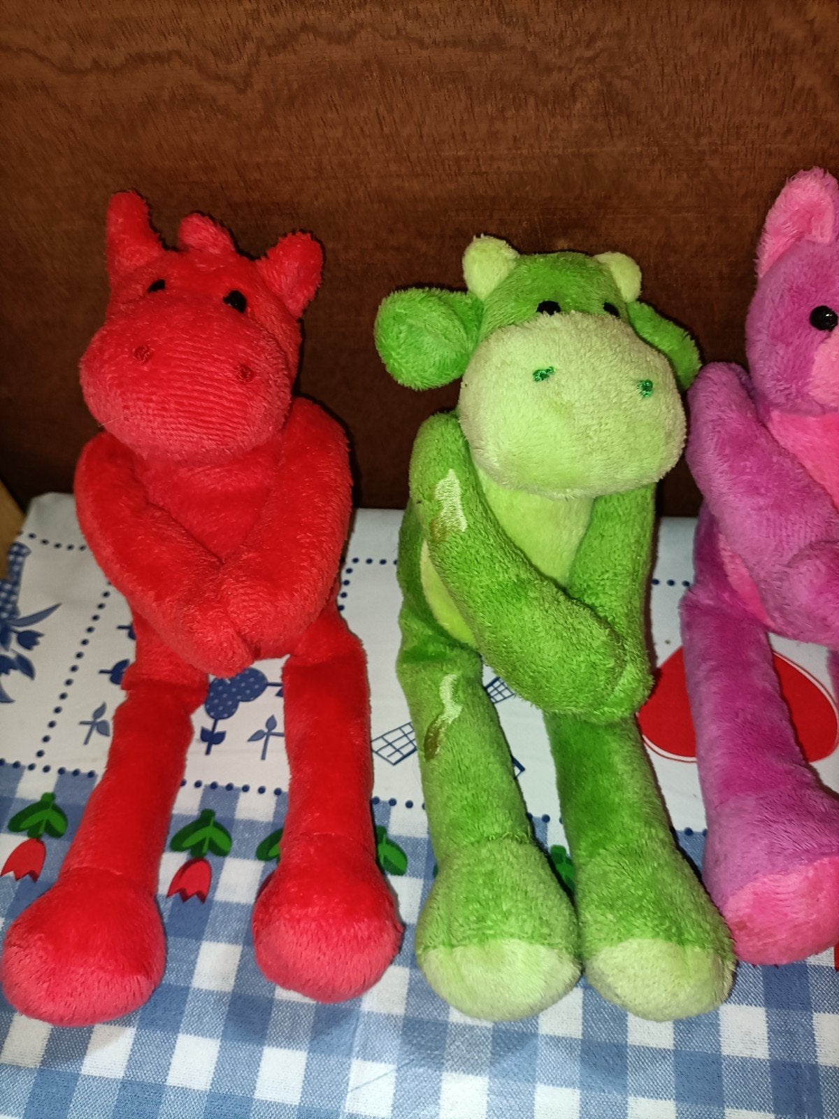 4 hema knuffel met magneten in handen roze poes, 3 x koe, Ophalen of Verzenden, Zo goed als nieuw