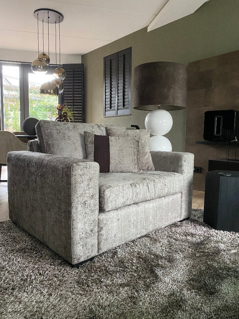 fauteuil, Love seat, Eric Kuster stijl., Ophalen, Gebruikt, 75 tot 100 cm, 100 tot 125 cm