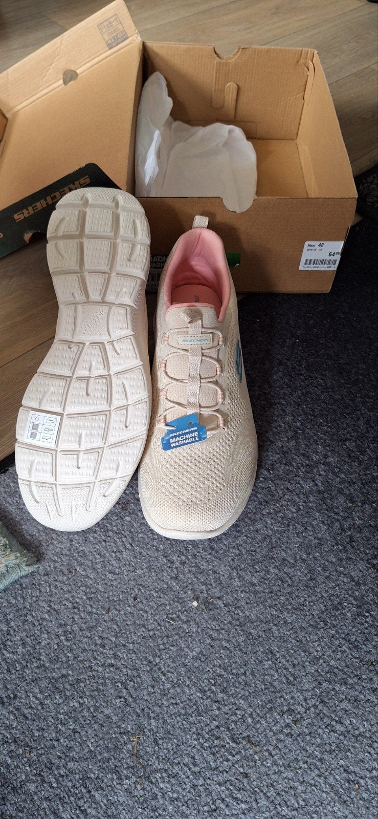 Skechers, Skechers, Wit, Nieuw, Ophalen of Verzenden