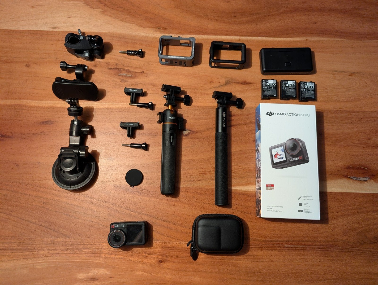 DJI osmo action 5 pro met veel accessoires, Ophalen of Verzenden, Zo goed als nieuw, Overige merken