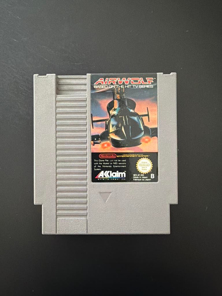 Airwolf NES game, Ophalen of Verzenden, Gebruikt, Overige genres