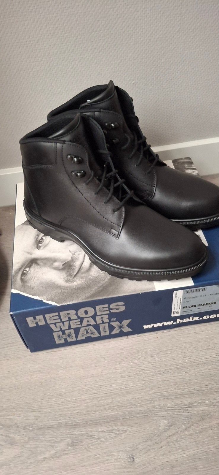 Haix schoenen halfhoog zwart maat 46 nieuw, Nieuw, Ophalen of Verzenden, Werkschoenen, Zwart