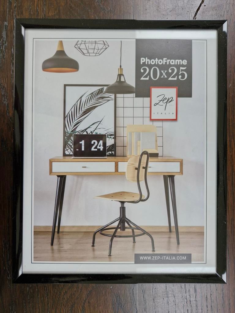 Zwart fotolijstje 20x25 cm - Nieuwstaat, Ophalen of Verzenden, Zo goed als nieuw