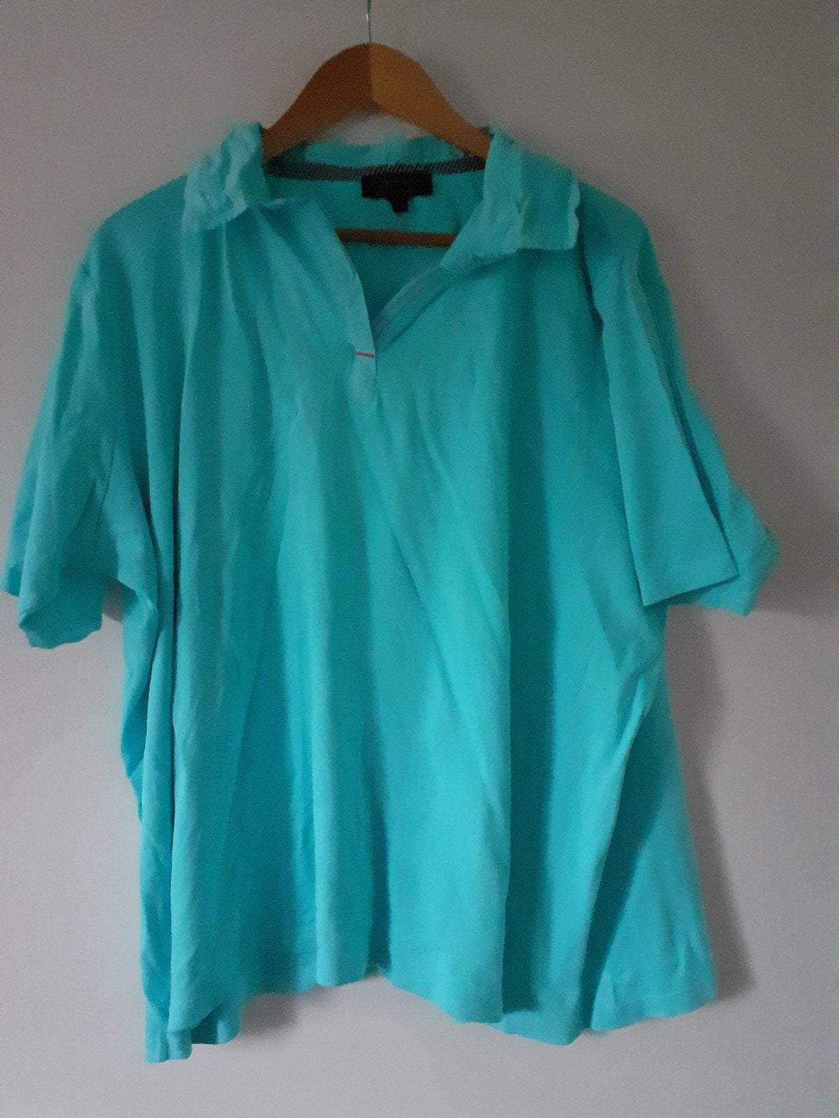 zgan T shirt met kraagje maat 52, Kleding | Dames, Blauw, Zo goed als nieuw, Munich freedom, Shirt of Top