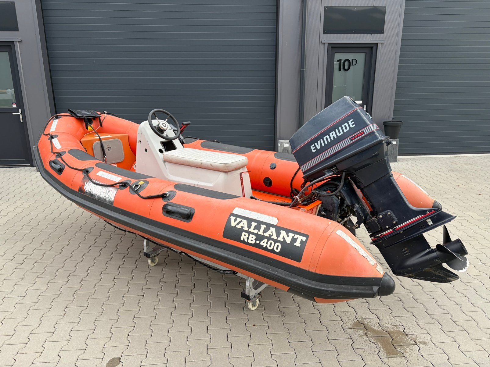 Valiant RIB 400 hypalon met Evinrude 70 pk, Gebruikt, Inclusief motor, Valiant, Ophalen