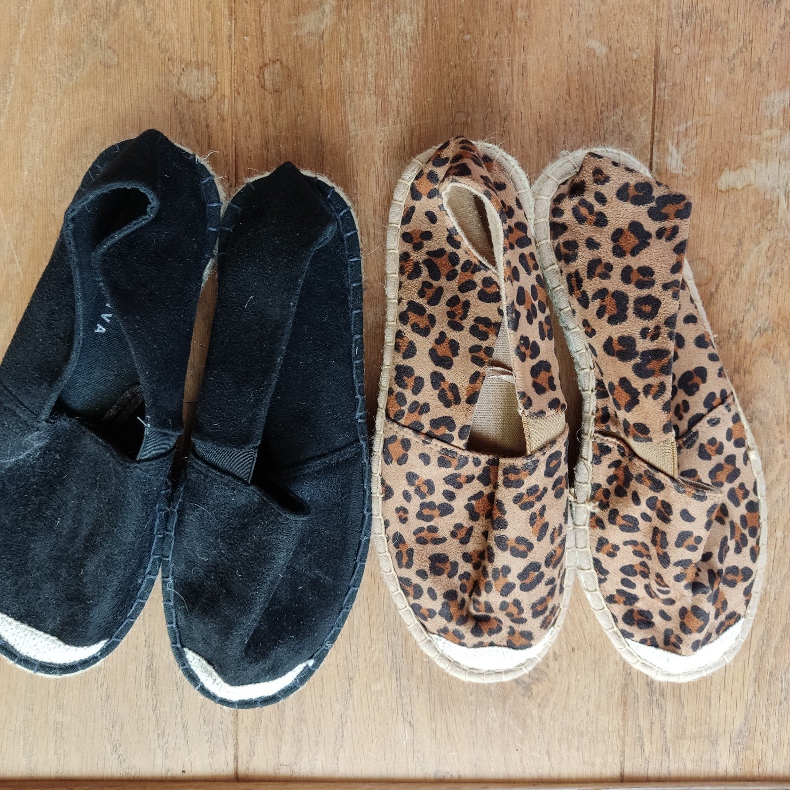 Espadrilles Bella Diva - Zwart en Luipaardprint, Maat 39, Bella Diva, Zwart, Ophalen of Verzenden, Espadrilles of Moccasins