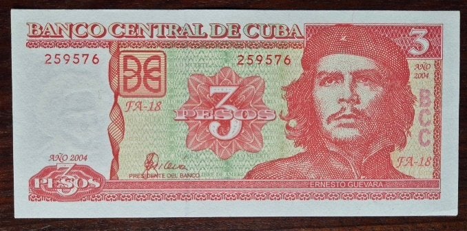 Cuba 3 pesos 2004 UNC, Ophalen, Midden-Amerika, Los biljet