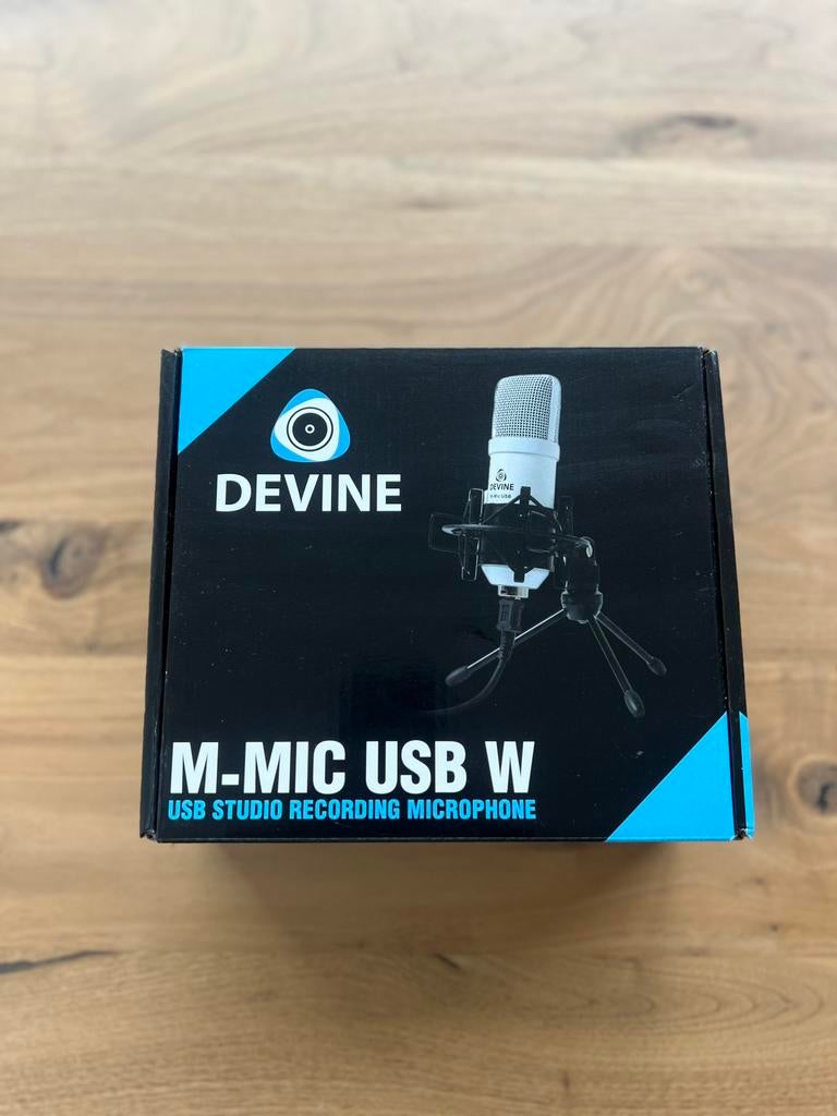 Devine M-Mic USB W condensatormicrofoon wit, Ophalen of Verzenden, Nieuw, Studiomicrofoon