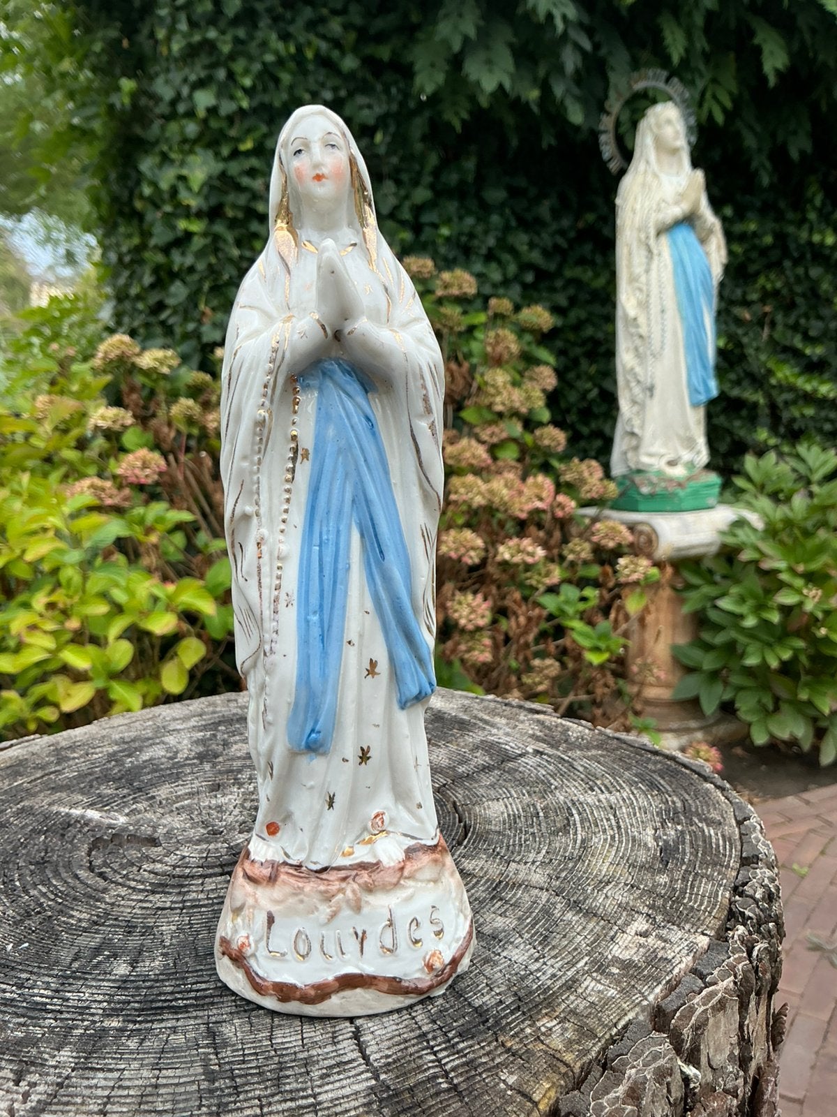 Antiek Frans Mariabeeld ❤️ Maria van Lourdes, Antiek en Kunst, Ophalen of Verzenden