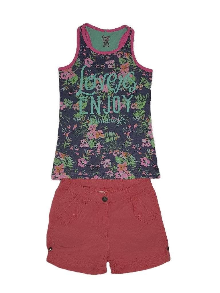 Geweldig LIKE FLO roze shortje maat 128., Kinderen en Baby's, Kinderkleding | Maat 128, Broek, Zo goed als nieuw, Like flo, Verzenden