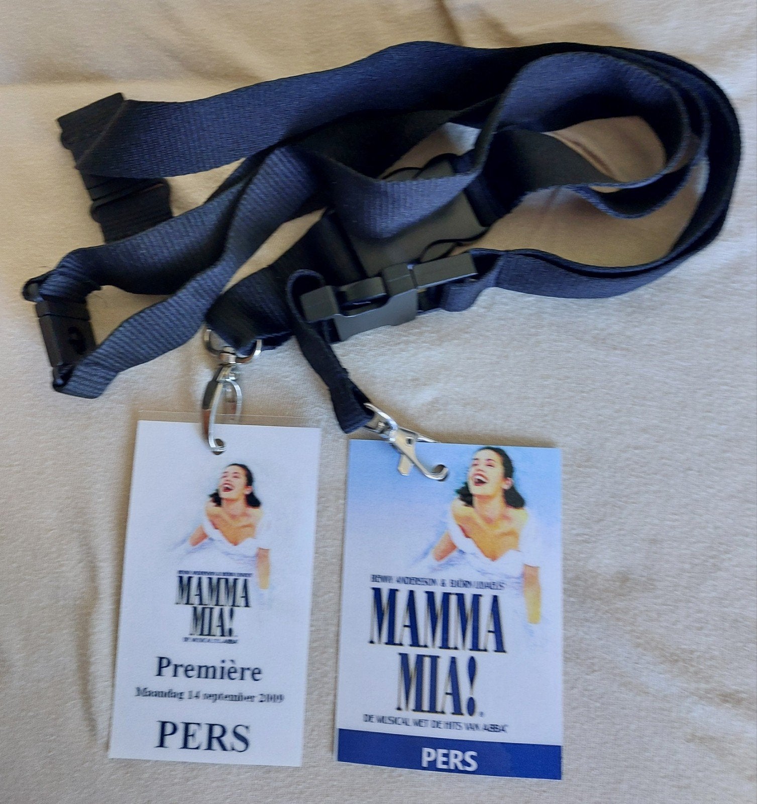 Persbandjes voor musical Mamma Mia, Ophalen of Verzenden