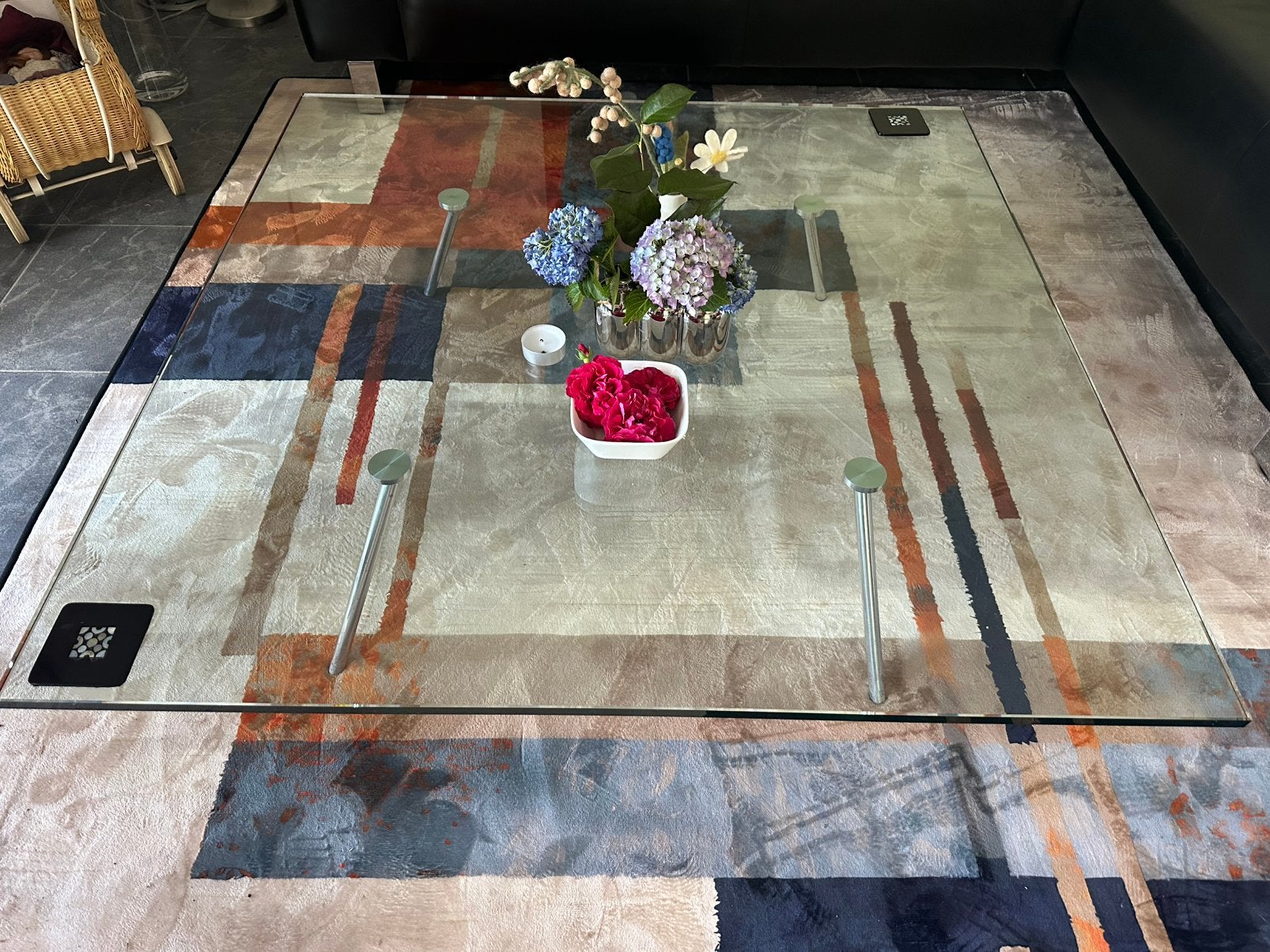 Design tafel maupertuus, Huis en Inrichting, Zo goed als nieuw, Minder dan 50 cm, Rechthoekig, 50 tot 100 cm