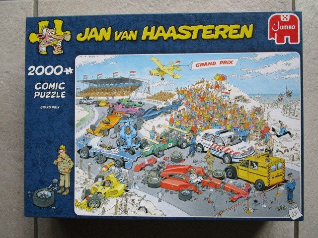 JAN VAN HAASTEREN : GRAND PRIX / FORMULE-1 (1999 stukjes !), Ophalen of Verzenden, Meer dan 1500 stukjes, Zo goed als nieuw, Legpuzzel