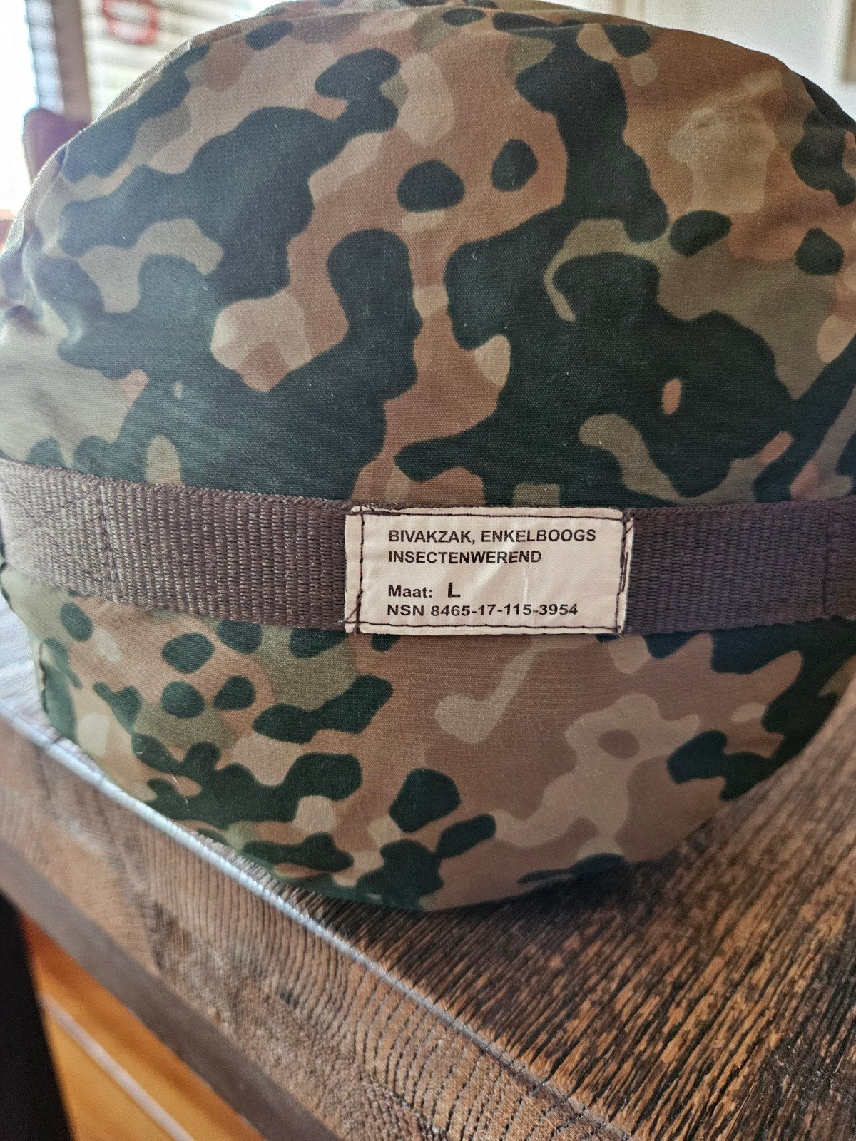 nfp bivakzak maat L, Ophalen of Verzenden, Landmacht, Nederland, Kleding of Schoenen