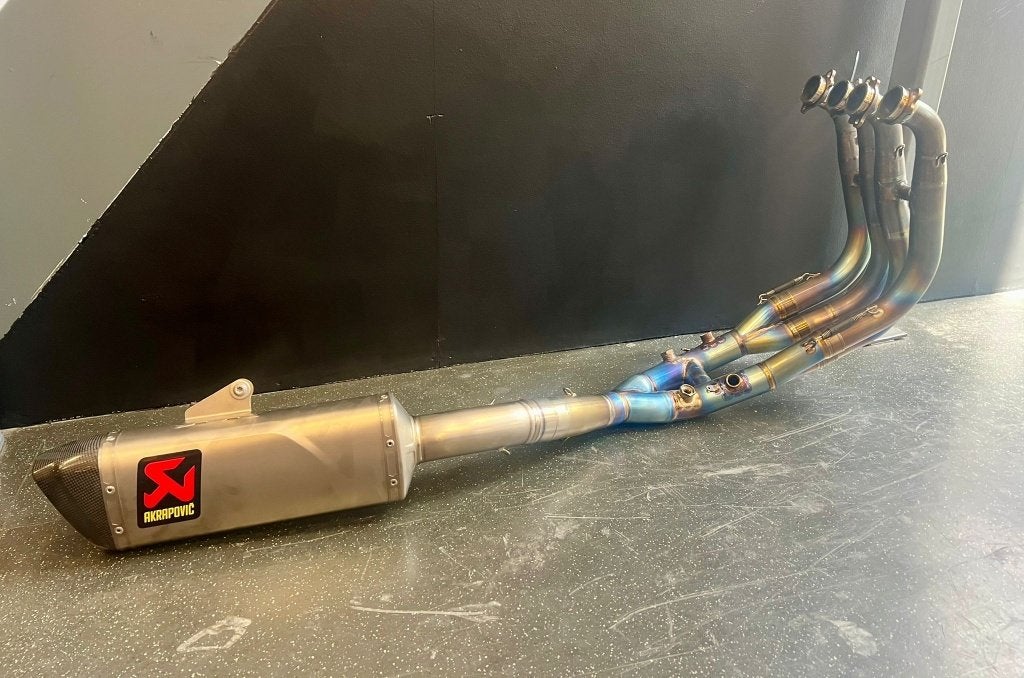 Titanium Akrapovic Complete uitlaat BMW S 1000 RR M 1000 RR, Ophalen of Verzenden, Gebruikt