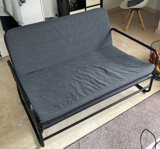 Hammarn slaapbankje ikea, antracietgrijs, Ophalen, Gebruikt, Twijfelaar, Grijs