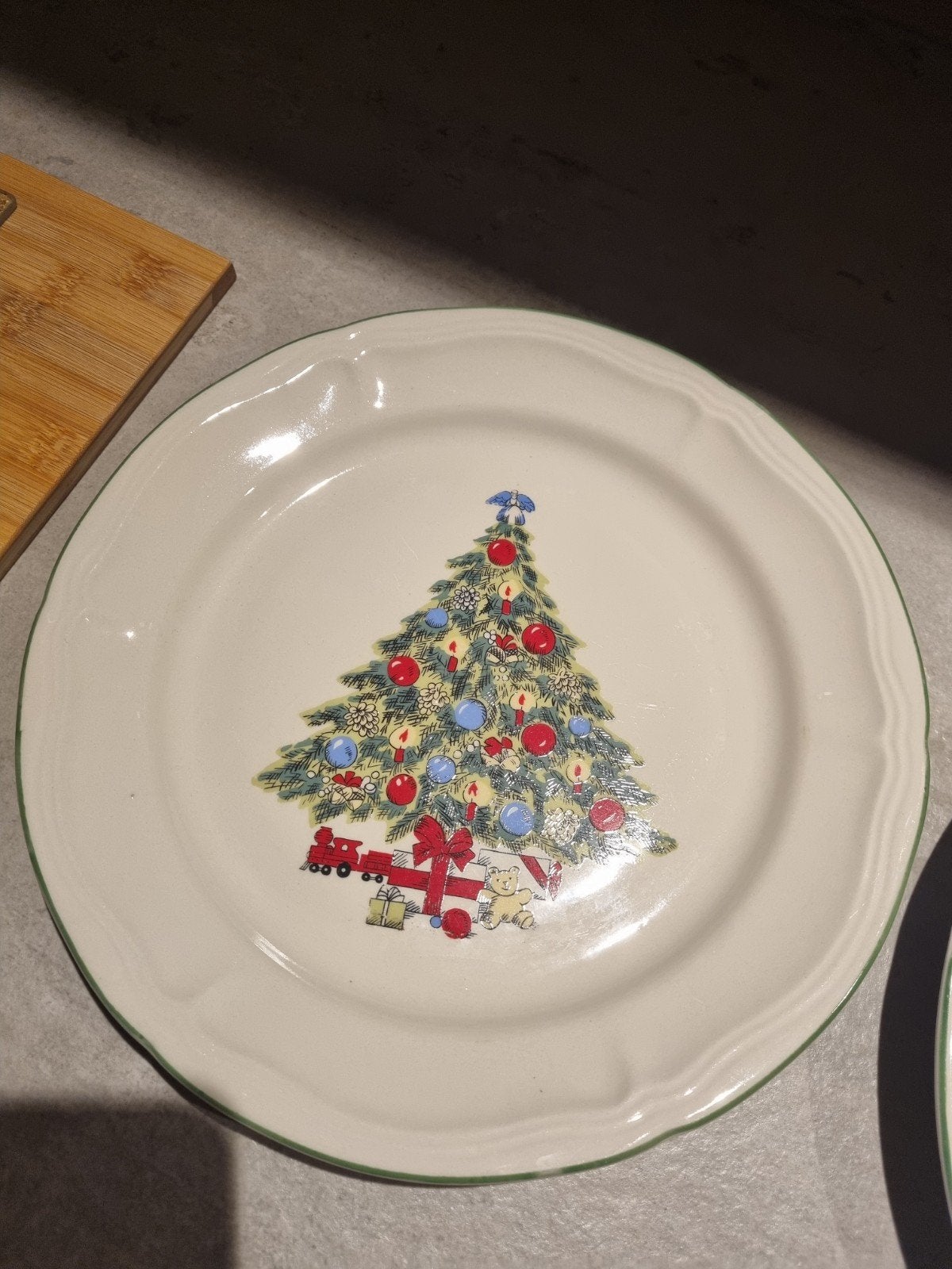 3 mooie kerstborden €10, Ophalen of Verzenden, Zo goed als nieuw, Porselein, Overige stijlen