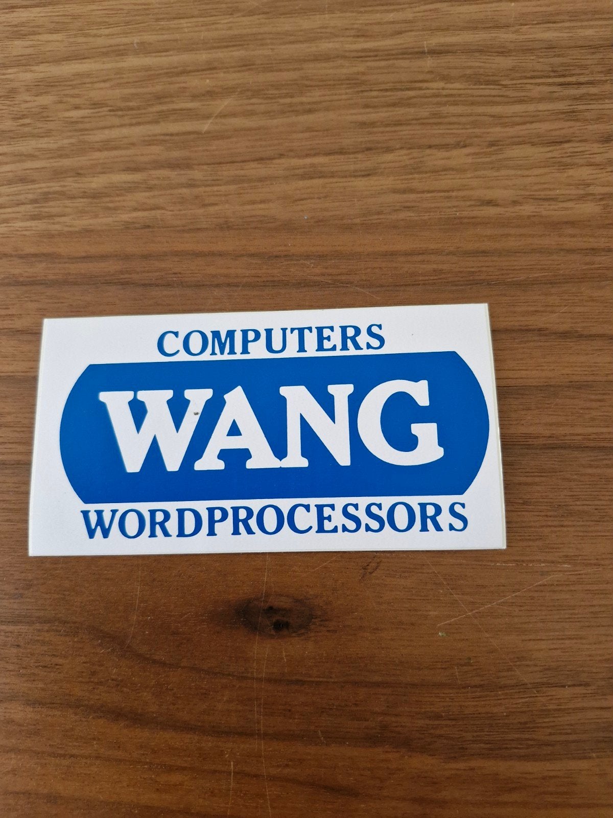 8992 Vintage Wang Computers Wordprocessors Sticker, Ophalen of Verzenden, Nieuw, Overige typen