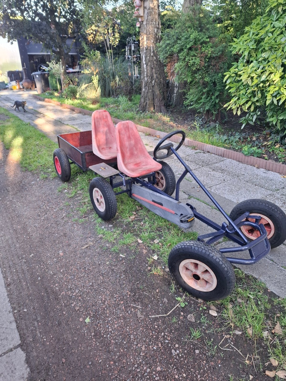 Berg skelter 2 zitter met aanhanger, Kinderen en Baby's, Speelgoed | Buiten | Skelters, Ophalen, Gebruikt, Berg, Duozit