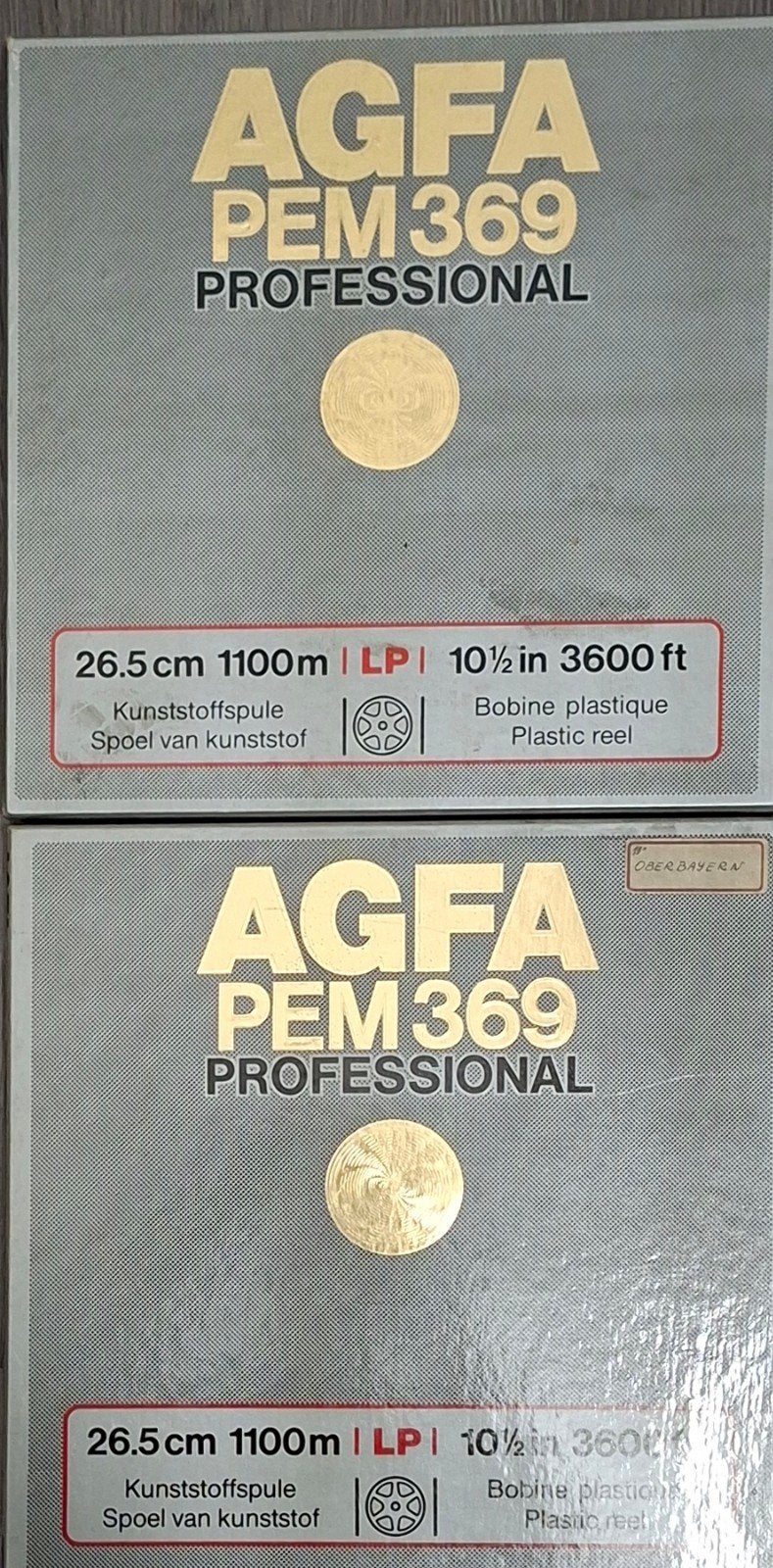 2 Agfa  bandrecorder spoelen met tape, Ophalen of Verzenden, Bandrecorder