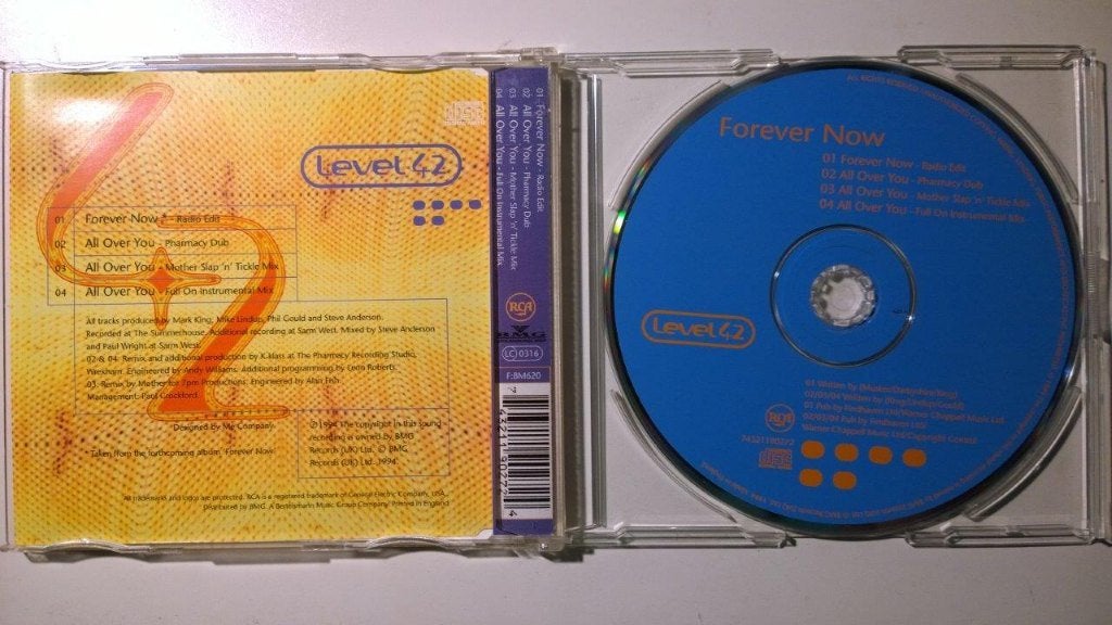 Level 42 - Forever Now (CD Single), Cd's en Dvd's, Ophalen of Verzenden, Zo goed als nieuw, Pop