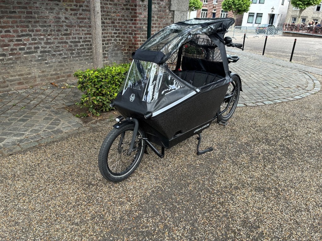 Urban Arrow Family Performance Essential S75 (2023), 3 kinderen, Huif, Zo goed als nieuw, Schijfrem