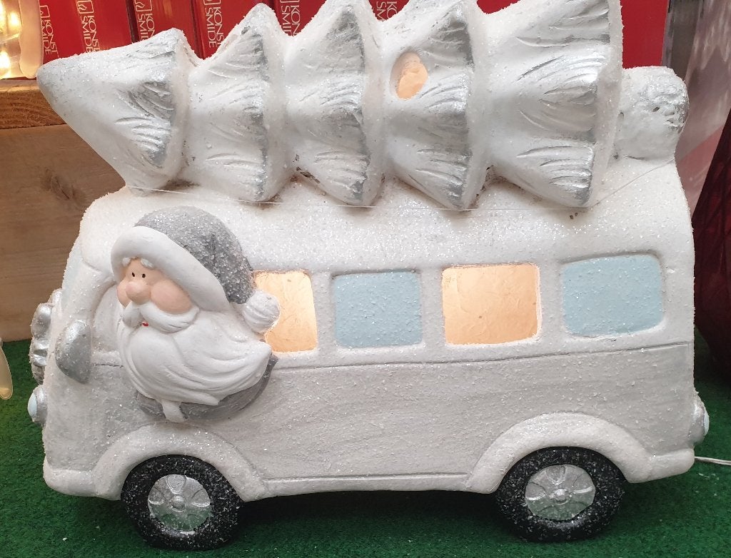 Grote witte sneeuw vw volkswagen t1 kerst bus nieuw, Ophalen, Nieuw