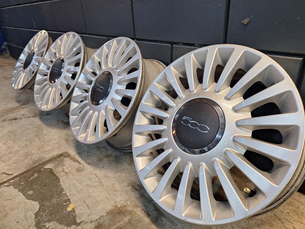 Originele 15" Fiat 500 velgen, Auto-onderdelen, Ophalen, Overige, Gebruikt, 15 inch