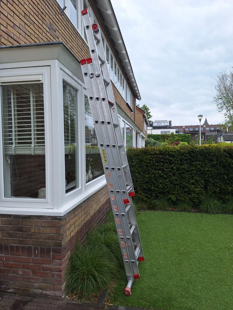 Altrex ladder 3 delen., Doe-het-zelf en Verbouw, Ladders en Trappen, Ophalen, Gebruikt, Ladder, Opvouwbaar of Inschuifbaar